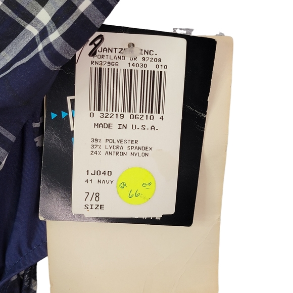 Electric Beach by Jantzen Vintage 90's Beach Pool One Piece Swim Suit 7/8 NWT - Picture 6 of 11